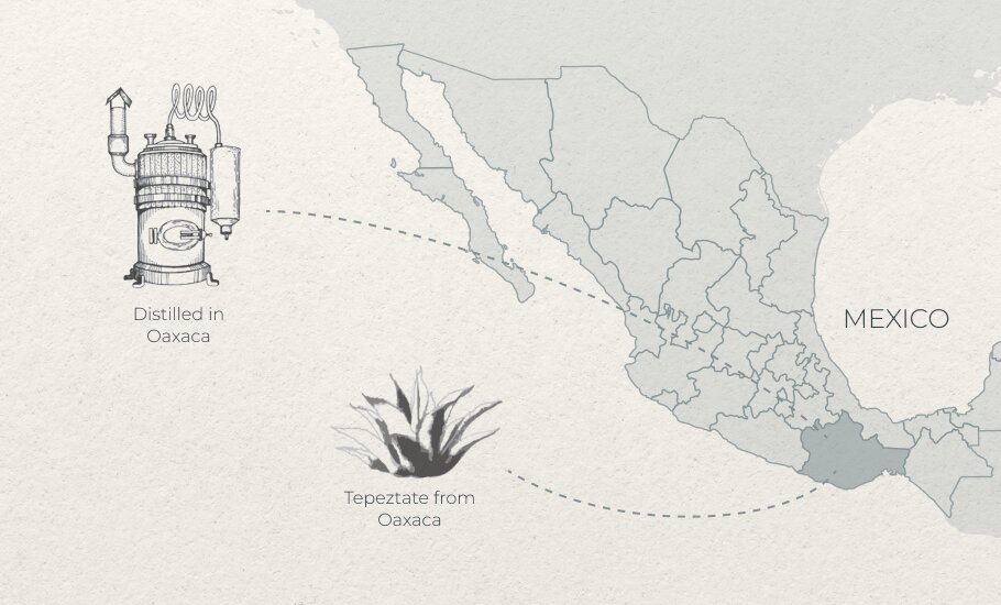 Tepeztate from Oaxaca Distilled in Oaxaca